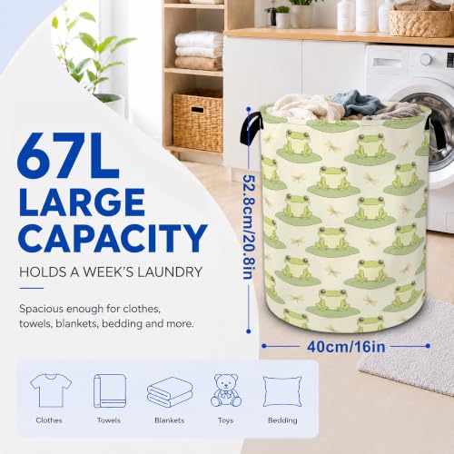 Frog Laundry Basket Foldable Waterproof Oxford Cloth Tote - Image 3