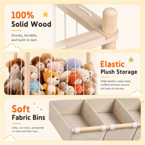 EAQ 2-in-1 Stuffed Animal Storage & Toy Organizer for Kids - Image 5
