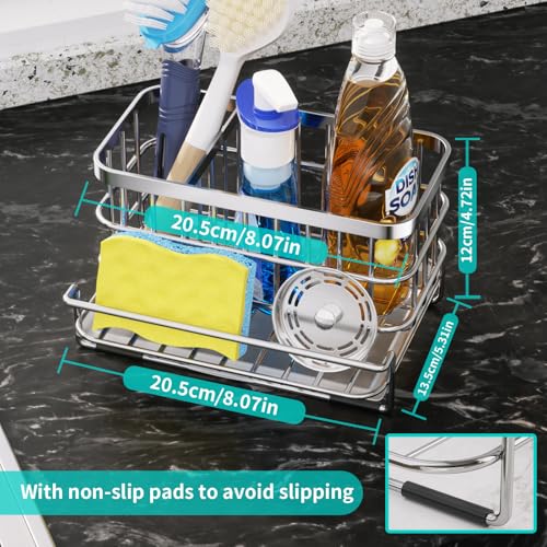 HapiRm Kitchen Sink Organizer, SUS304 Stainless Steel Rustproof - Image 5