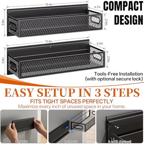 2-Pack Magnetic Laundry Organizer Slidable, Heavy Duty - Image 3