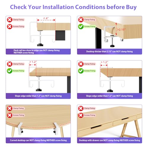 Univivi No Drill Under Desk Cable Management Tray, 36 inch - Image 6