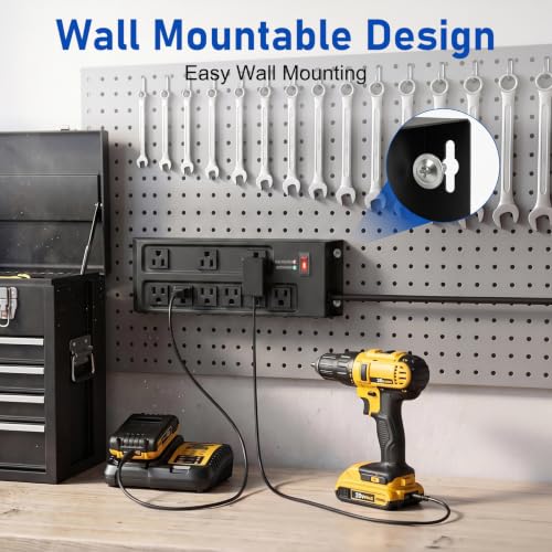 Metal Power Strip Surge Protector, 9 Outlets Heavy D | All Products - Image 6