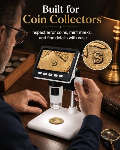 Digital Coin Microscope 1000X, 4.3" LCD Coin Magnifi | All Products - Image 7