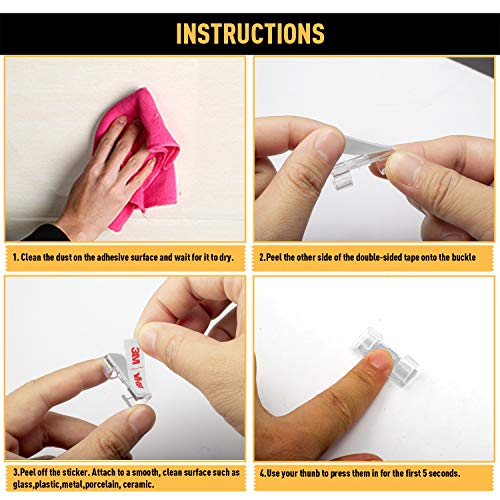Cable Clips with Strong Self-Adhesive, XIAOXI Cable Management TV - Image 5