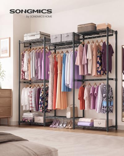 SONGMICS Closet Organizers and Storage, Clothes Rack with Shelves - Image 4
