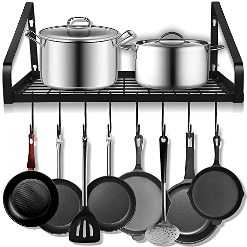 Felibeaco Hanging Pots & Pans Rack Wall Mounted, Pot Hangers - Image 2