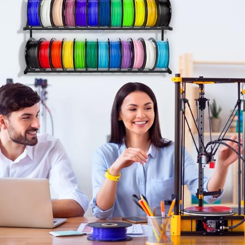 Upgrade 3D Printer Filament Storage Rack - Holds 24 Rolls - Image 8