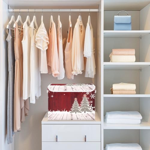 senya Christmas Storage Baskets Collapsible Bins | Home Organization - Image 7