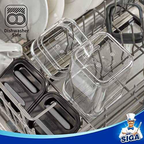 MR.SIGA 4 Pack Airtight Food Storage Container Set, BPA Free - Image 7