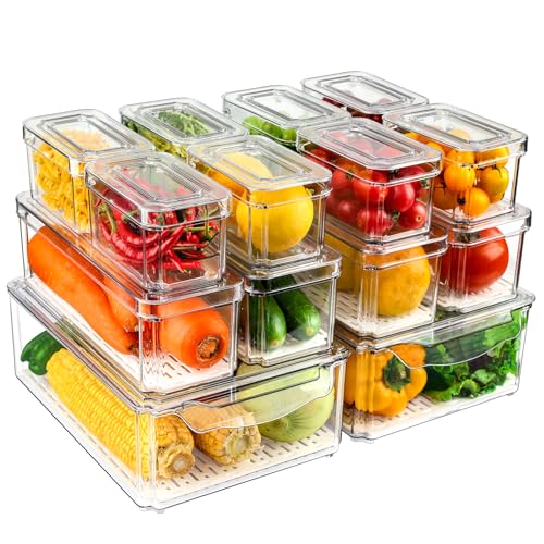 14 Pack Fridge Organizers and Storage - Refrigerator Organizer - Image 2