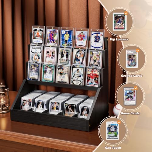 Emfogo Trading Card Display, 3-Tier Card Display Stand - Image 4