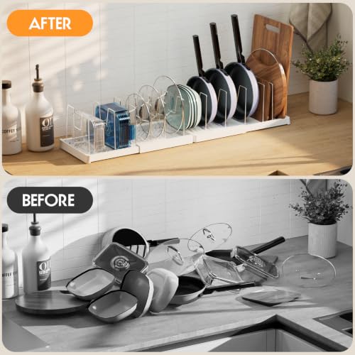 seasky Expandable pots pans and lid organizer for Ca | All Products - Image 7