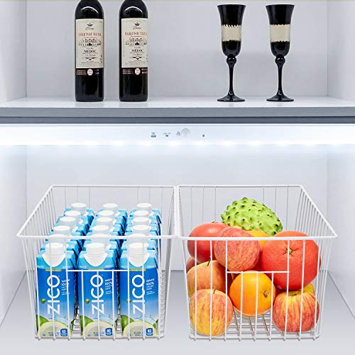 Freezer Baskets Organizer, Refrigerator Metal Wire Storage - Image 3