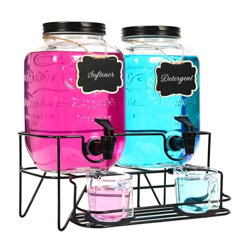 2 Sets 1 Gallon Laundry Detergent Dispenser with Stand - Image 2
