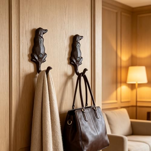 Dog Leash Holder for Wall, 2 Pcs Iron Dog Leash Hooks - Image 8