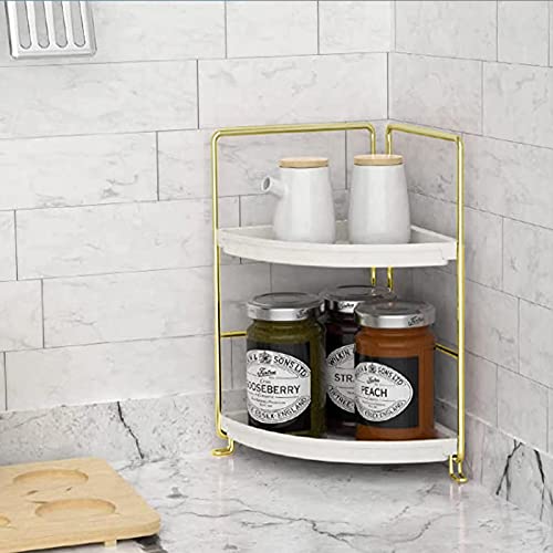 2-Tier Makeup Perfume Counter Organizer, Bathroom Corner - Image 5