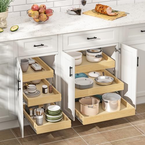 WelFurGeer 3-Tier Pull Out Cabinet Organizer with So | All Products - Image 3
