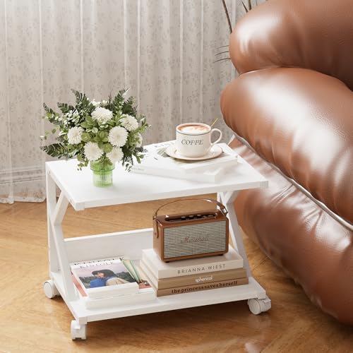 aboxoo Desktop Printer Stand with 2 Tier Wood Storage - Image 5