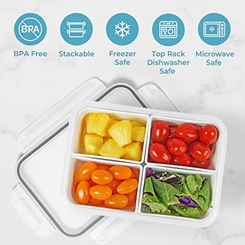 carrotez 4 Compartment Food Container - 6.3 Cup (1500ml) - Image 3