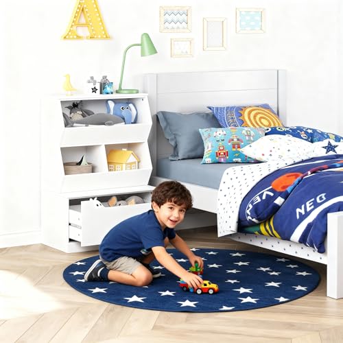 UTEX Slanted Kids Toy Storage Organizer, Children Storage - Image 3