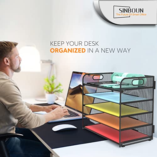 Letter Tray Paper Organizer 5-Tier Desk Organizer File Organizer - Image 7
