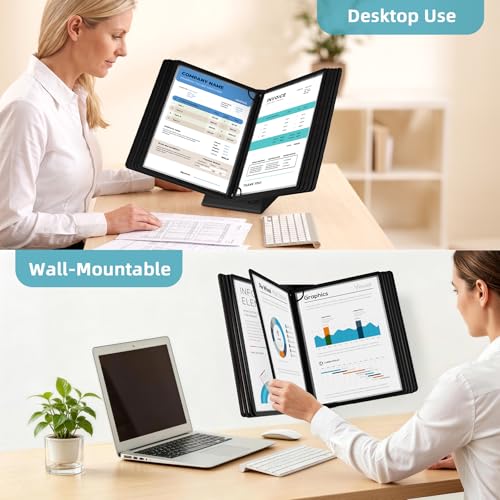10-Pocket Desk Reference Organizer with Sturdy Metal | All Products - Image 5