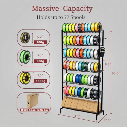 3D Printer Filament Rack 7 Tier, Filament Storage Rack - Image 6