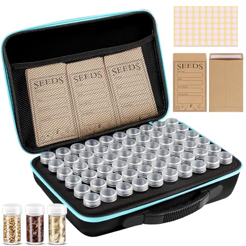 60 Slots Seed Storage Organizer with 20 Seed Envelopes - Image 2