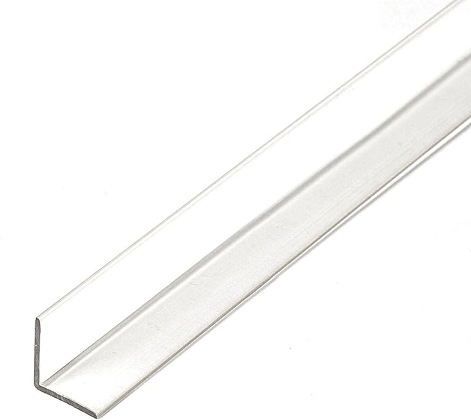 Outwater Plastics 519-CL 1/2 Inch X 7/16 Inch X 3/64 (.047) Inch Thick Clear Butyrate Clear Plastic Even Leg Angle Moulding 48 Inch Lengths (Pack of 3)
