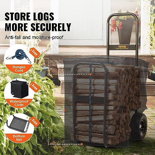 VEVOR Firewood Cart, 250 lbs Capacity - Image 8
