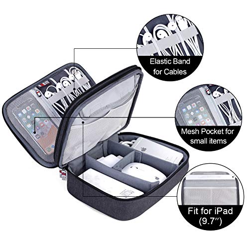 BUBM Electronic Organizer, Double Layer Travel Gear Bag - Image 6