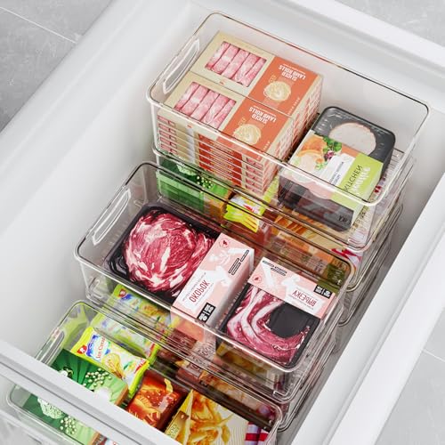 Heyuzb 8 PACK Freezer Organizer Bins Fridge Organizers - Image 7