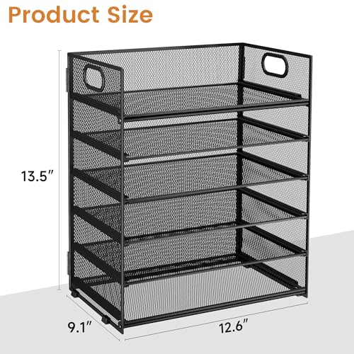 6 Tier Paper Organizer with Handle,Construction Teac | All Products - Image 7