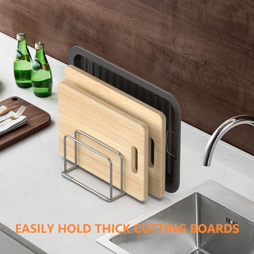 KORRTFID Cutting Board Holder Stand, Chopping Board Storage Rack - Image 6
