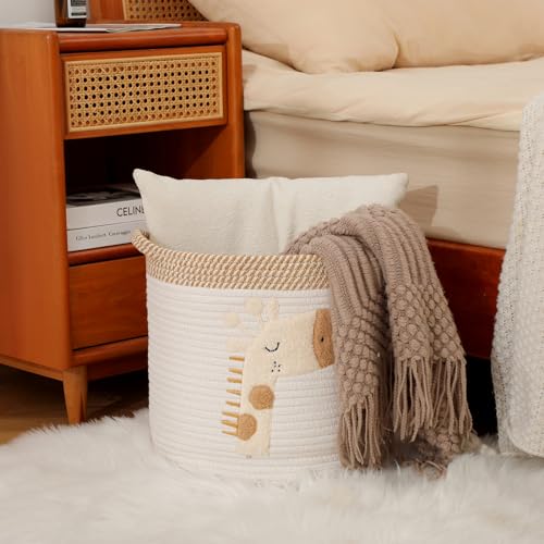 Toy Storage Baskets Woven Cotton Rope Storage Basket - Image 7