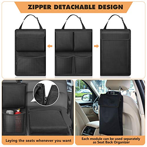 FINPAC Car Trunk Organizer Storage, Detachable Seat Back - Image 4