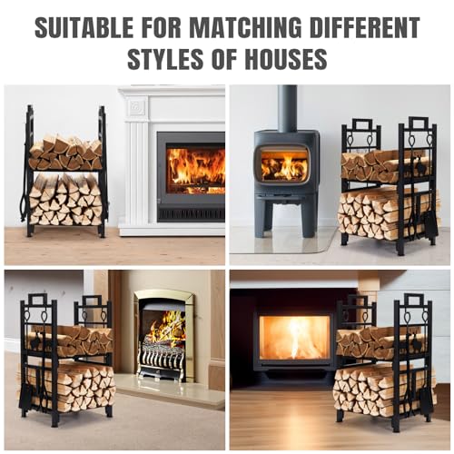 INNO STAGE Firewood Rack Fireplce Firepit Tools Set, Iron - Image 7