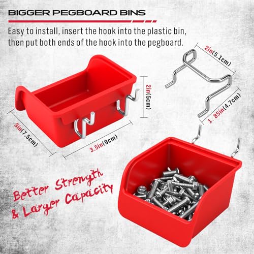 Ultimate 121-Piece Pegboard Hooks Set, Pegboard | Home Organization - Image 6
