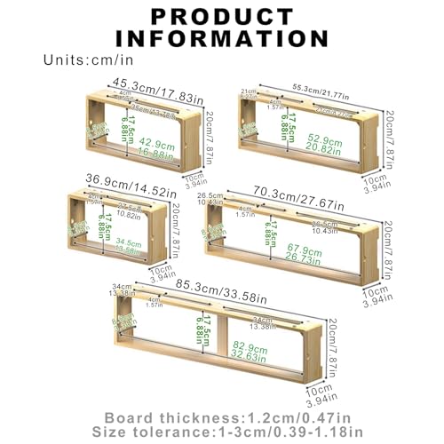 Wall-WiFi Router Storage Box,Wooden Wireless Router Organize Rack - Image 3