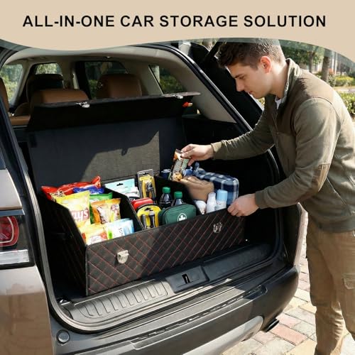 Trunk Organizer with Lid for Car Foldable Storage Box - Image 3