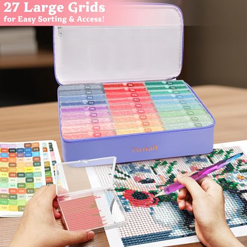 twivah 27PC Diamond Art Storage Containers, Diamond - Image 3