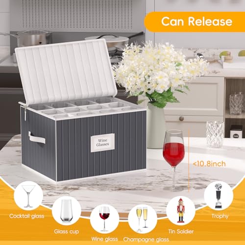 Wine Glass Storage Box, Glassware Storage Containers - Image 6