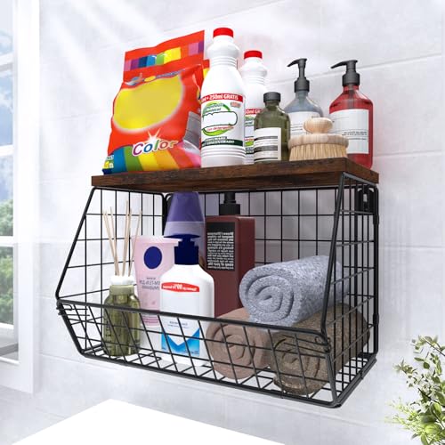 MSJGA Laundry Room Shelves, Wall Mounted Storage Bas | All Products - Image 2