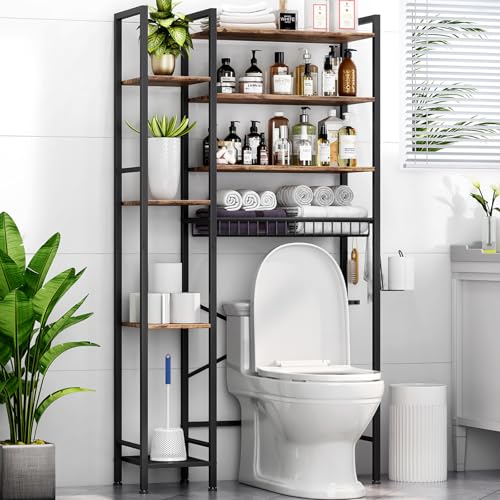 8-Tier Over The Toilet Storage with Side Rack, Over Toilet - Image 2