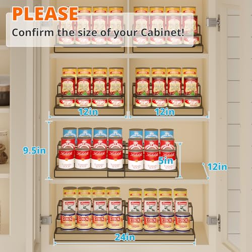 Dmevkic Expandable Can Organizer for Pantry,3-Tier Adjustable Can - Image 5