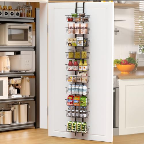 10 Tier Over the Door Pantry Organizer, Over the Door Organizer - Image 2
