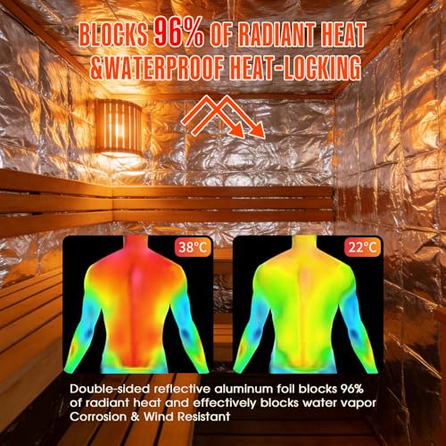 Sauna Foil Vapor Barrier, 4FT x 125FT 500 sqft Aluminum - Image 4