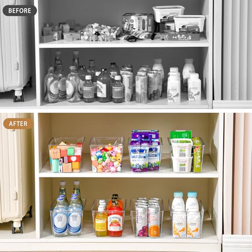 Freebat 12 Pack Pantry Organization and Storage,Clear Plastic - Image 6