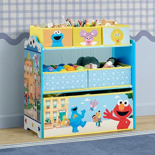 Delta Children - Sesame Street Design & Store 6 Bin Toy - Image 3