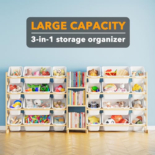 SpaceAid Large Toy Storage Organizer with 24 Bins and 3 Shelves - Image 4